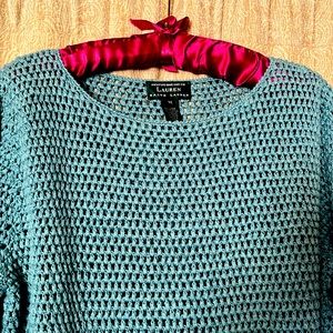 WM Ralph Lauren Open Knit Pullover Sweater Size Medium Excellent Condition